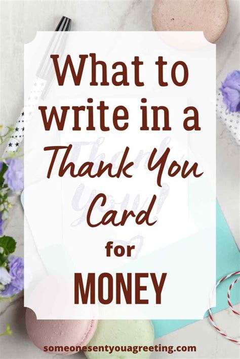 someone who gives money|50 Ways to Write a Thank You Note for Money.